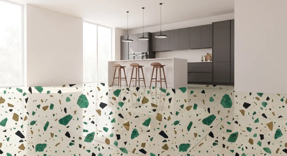 jade-terrazzo in kitchen