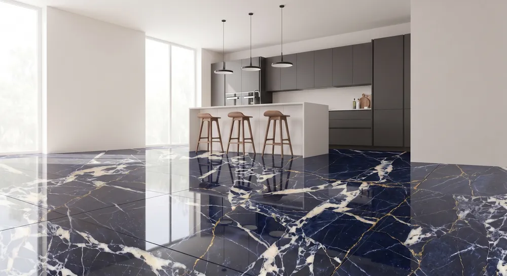 sodalite-blue in kitchen