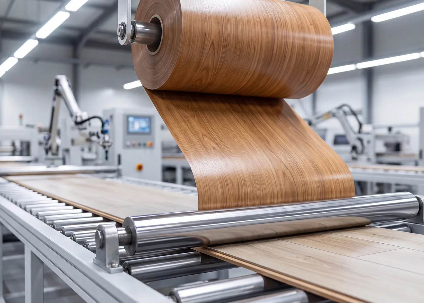 Decor film lamination line