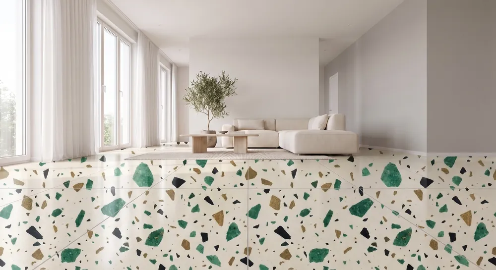 jade-terrazzo in living